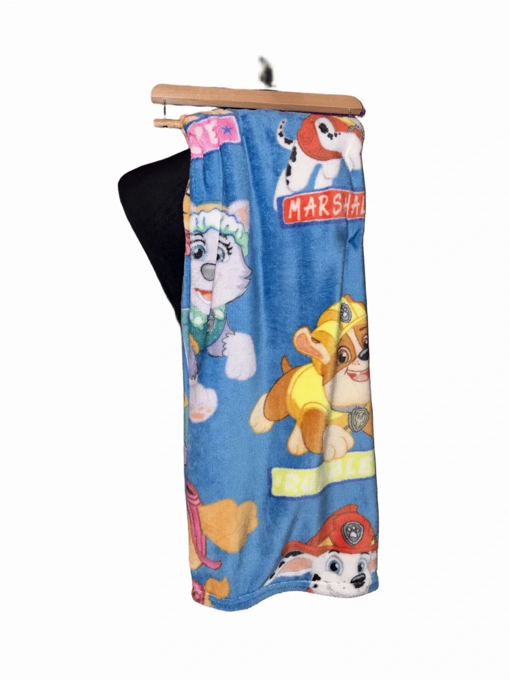 Paw Patrol Kids Plush Throw Blanket 40” x 50” Blue NWT Soft Polyester